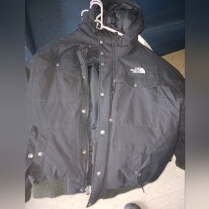 North face winter coat with hood